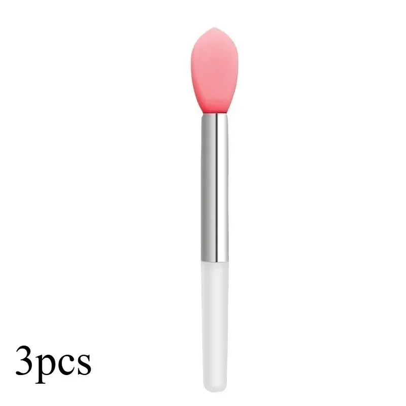 Siliconen lippenborstelset Geurvrije applicators in palmformaat voor lippenstift en maskers met stofdichte oogschaduw Make-up kwasten