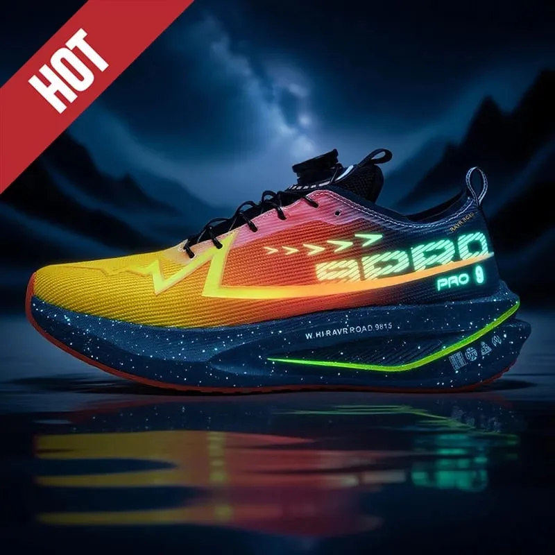 Fluorescence Running Shoes Carbon Board Marathon Men Sports Breathable Lightweight Women's Comfortable Athletic Sneakers Casual — image 6
