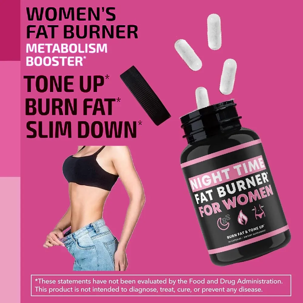 Night Time Weight Loss Pills for Women Appetite Suppressant & Metabolism Booster Nighttime Supplement Slimming While You Sleep — image 2