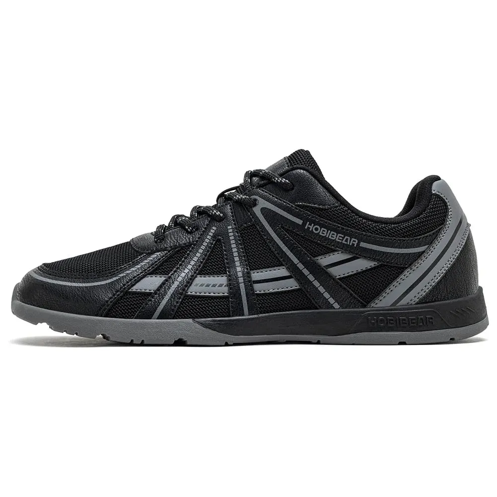 Wide Toe Box Walking Shoes Unisex Barefoot Cross Training Sneakers Classic Retro Lace-Up Running Shoes