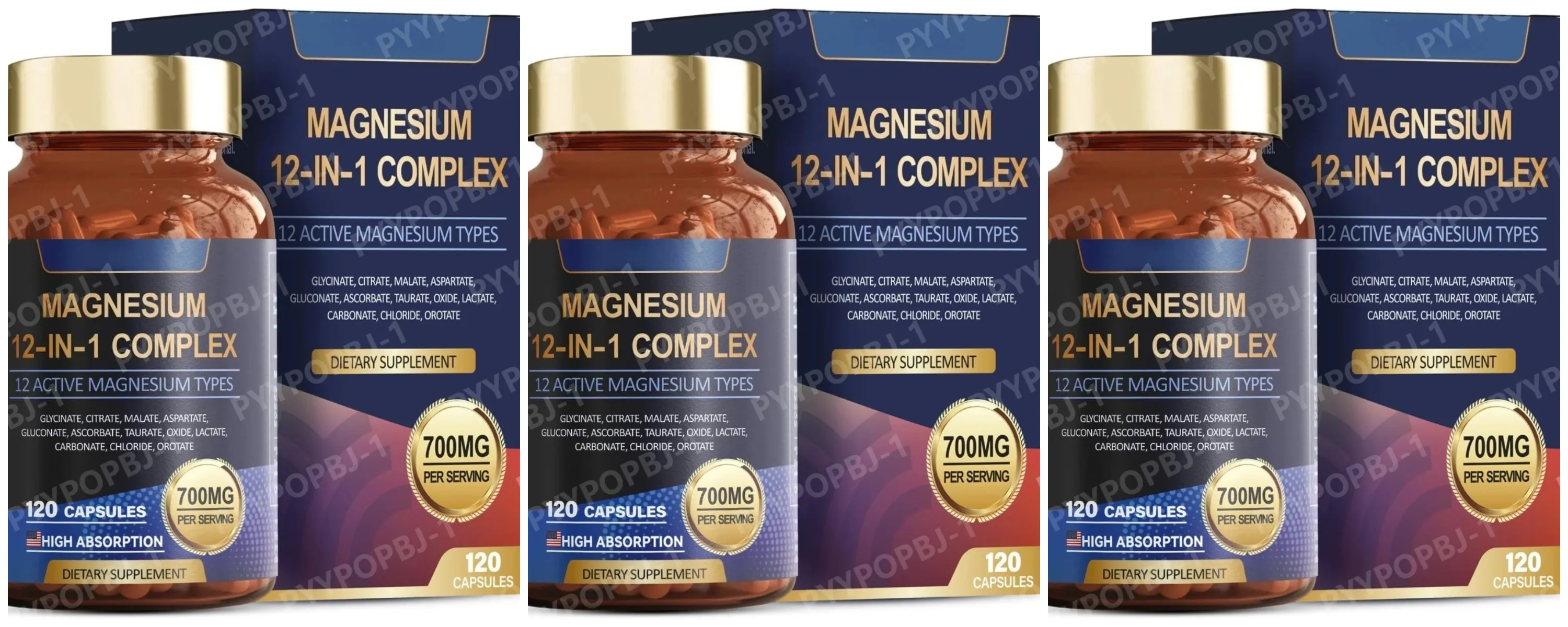 700 mg magnesiumcomplex 12 in 1 magnesiumsupplement met glycinaatcitraat malaatoxide tauraat aspartaat orotaat magnesium