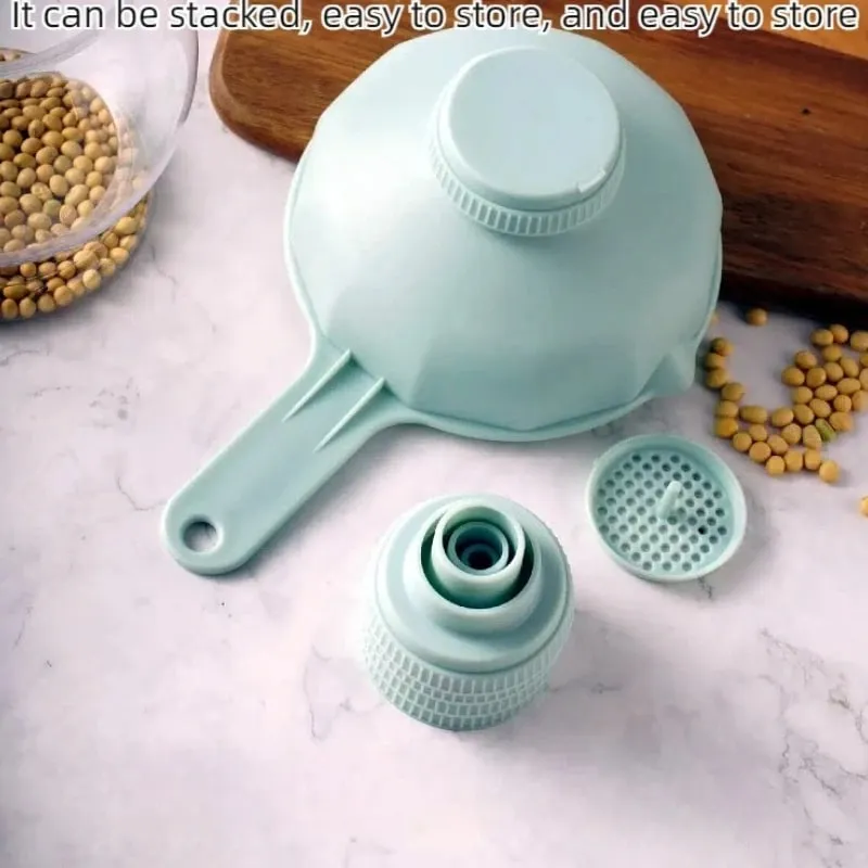 Practical large-diameter funnel Six in one multifunctional plastic funnel Jam making funnel Kitchen supplies and small tools — image 6