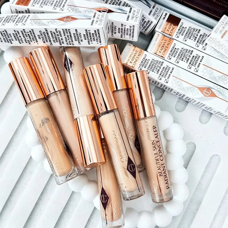 Charlotte Highlighter Foundation Continuamente Textura da Maquiagem Hidratante Corretivo Fixador Spray Essência Tilbury Cosmetic