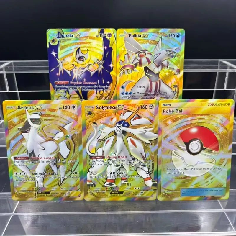 5pcs DIY POCKET Collection Cards Mewtwo Leafeon ex Self Made Single Card Classic Game Anime Card Gift Toy