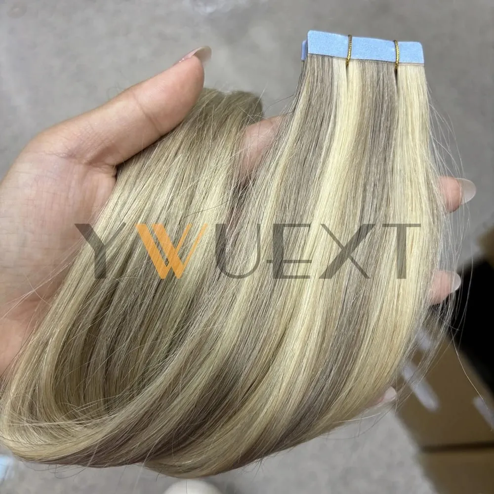 Real Human Hair Tape in Extensions 12''-20'' Natural Straight Black Seamless Tape Hair On Double Sided Tape 20pcs 50g/pack — image 15
