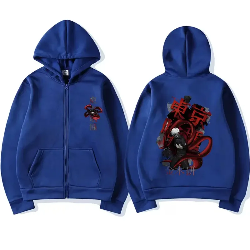 Anime Tokyo Ghoul Kaneki Ken Graphic Zipper Hoodie Men Women Casual Hooded Pullover Fashion Oversized Zip Up Sweatshirts Jackets — image 16