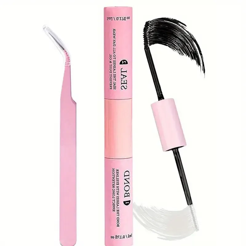 10 Rows Exquisite Black Anime Eyelash Kit - False Eyelashes with Adhesive and Sealer Natural Dynamic DIY Length 10-13mm