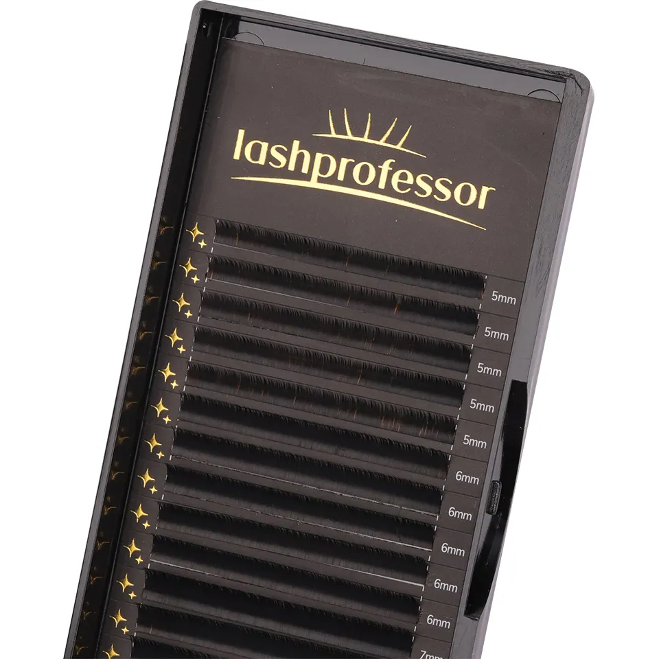 Lashprofessor 16Rows Individual De Cils Lash Trays 5-20mm Silk Classic Lashes Professional Salon Use Cashmere Eyelash Extensions — image 7
