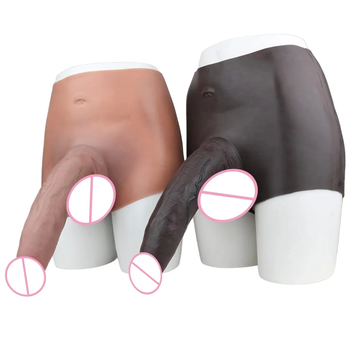 Large Realistic Men's Penis Sleeve Pants Silicone Super Soft Adult Men Strapon Erotic Products Dick Extender Sex Toy 18+ — image 6