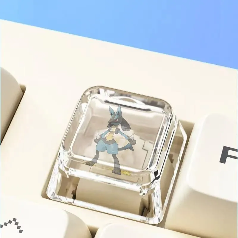 Cross mechanical keyboard personalized anime keycap single Charmeleon Blastoise Eevee transparent cartoon keycap