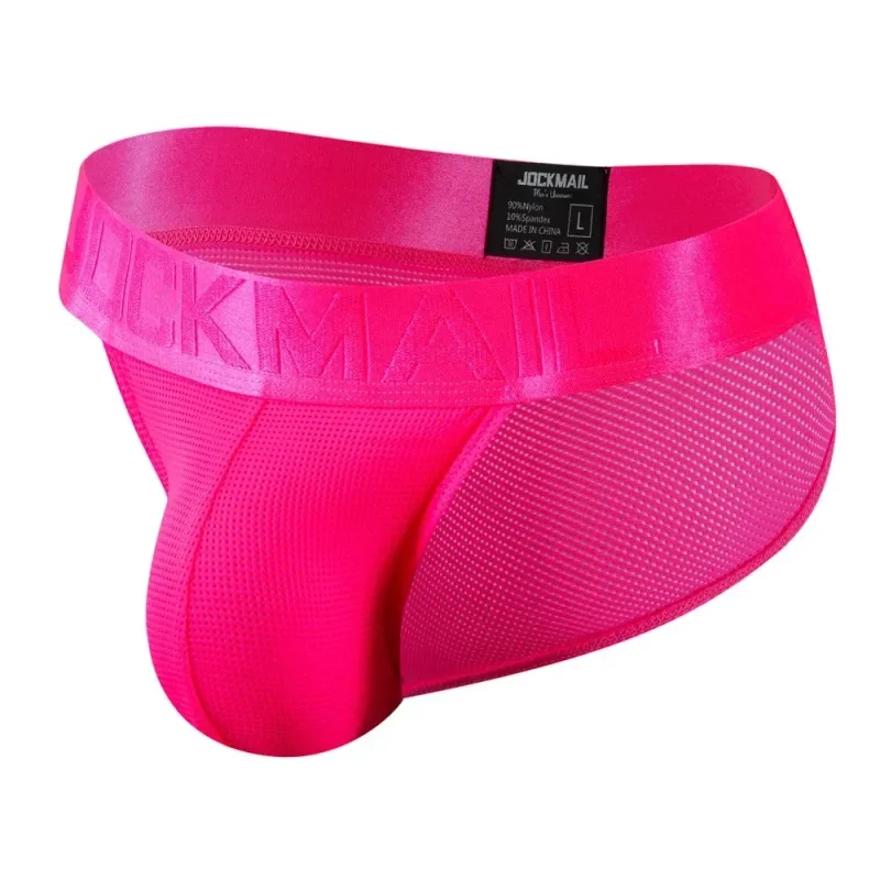Ropa interior para hombre, calzoncillos, calzoncillos de malla de nailon de secado rápido, calzoncillos para hombre, Bikini, Tanga, suspensorio, ropa interior Gay