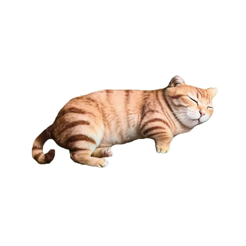 Plush Material Animal Body Pillow PP Cotton Filled Soft Texture Poultry Throw Pillows Cat Pattern Cute Design