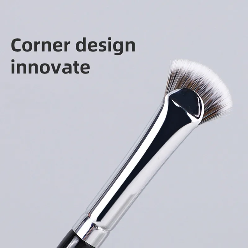 New Fan-shaped Eyelash Brush Soft No Shedding Professional Beauty Eyelash Makeup Brushes Mascara Highlighter Powder Smudge Tool — image 5