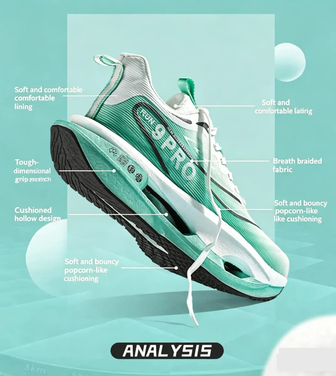 Carbon Board Marathon Speciality Sports Men Running Shoes Breathable Women's Athletic Sneakers Casual Walking Shoes Male Autumn — image 9