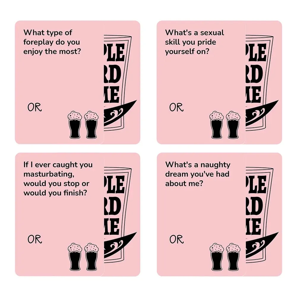 Couple Card Game Romantic Truth or Dare Drinking Game for Adults Date Night Activity Anniversary Valentine Gift 50Pcs