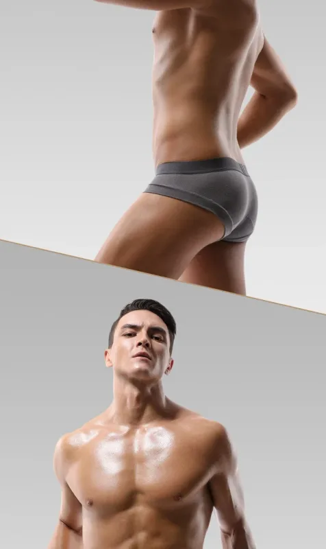 5PCSMen's three-piece briefs with U-shaped pouch, modal fabric, breathable, summer youth low-rise bottom pants — image 19