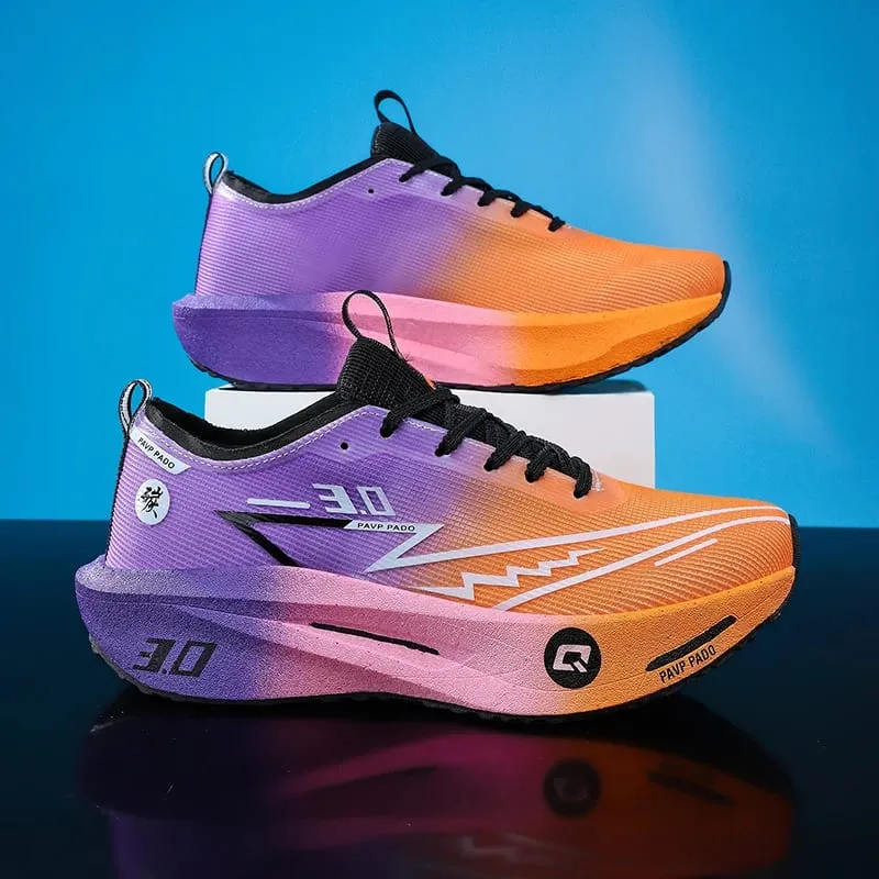 Comfortable Men Running Shoes Marathon Carbon Board Speciality Sports Men's Sneakers Breathable Women Walking Athletic Sneakers