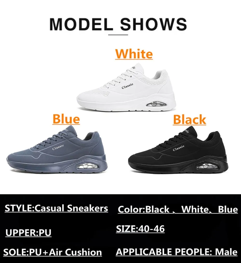 Men's Breathable Shock-Absorbing Running Shoes with Air Cushion Lightweight Low-Top Sneakers for Gym Training Casual Wear — image 9