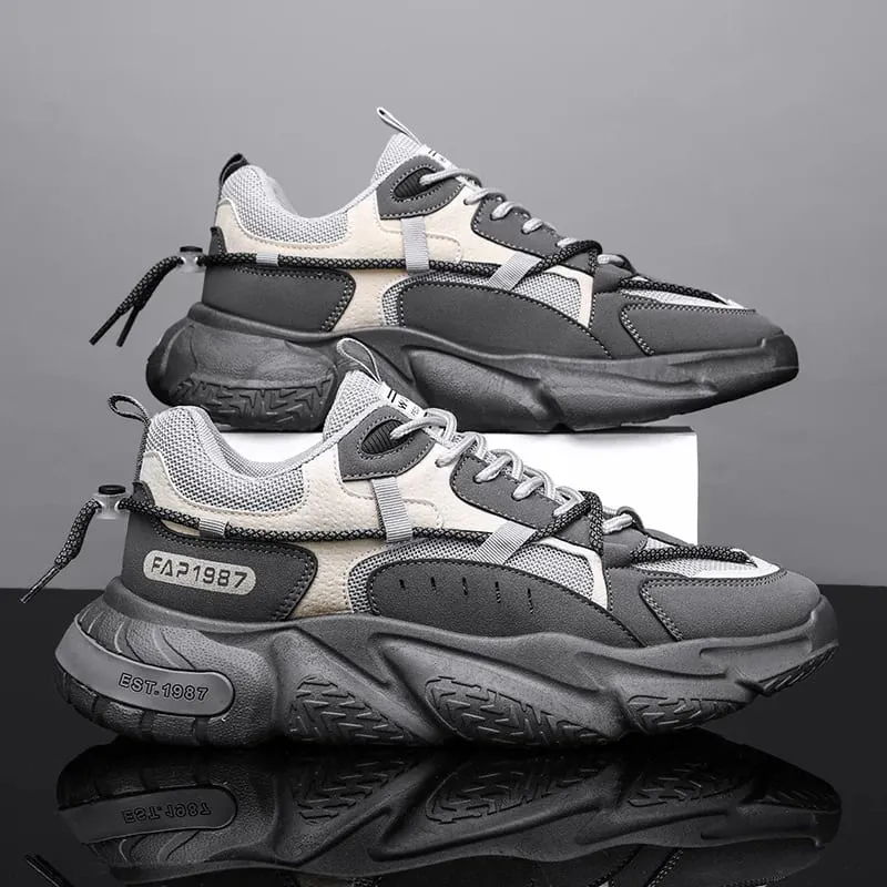2026 Winter New Men's Shoes Trendy Sport Running Casual Versatile Breathable Height-increasing Dad INS Trendy Sneakers — image 2