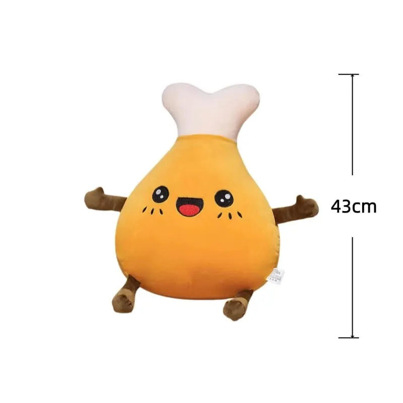 Corn Fries Chicken Leg Throw Pillow Simulation Food Plush Sofa Cushion Adorably Room Decor Toy Accompany Sleep Toy Creative Gift — image 15