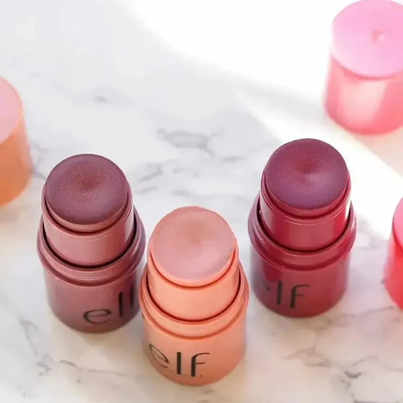 Elf Blush Contour Multi-functional Blush Stick Dual-use for Lips and Cheeks Matte Glow Primer Moisturizing Base Pore-minimizing