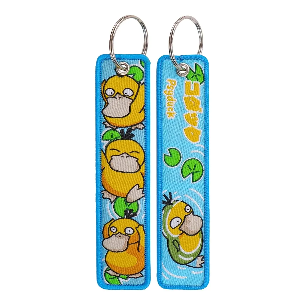 HOT Sale Pokémon Anime Monsters Keychain for Cars Backpack Key Holders Embroidery Keyrings Key Tag Jet Tag Accessories Gif 1pcts — image 6