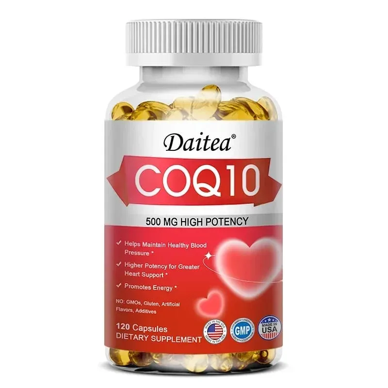 CoQ10 500 mg Softgels - Ultra High Absorption CoQ10 Supplement - Antioxidant Supplement for Vascular and Heart Health