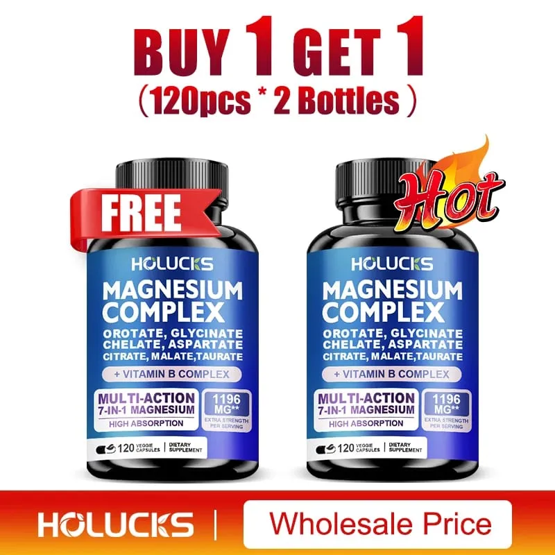 Magnesium Complex Supplements-Memory Bone & Promotes Brain Health Sleep Support Muscle Relaxation Stress & Anxiety Relief