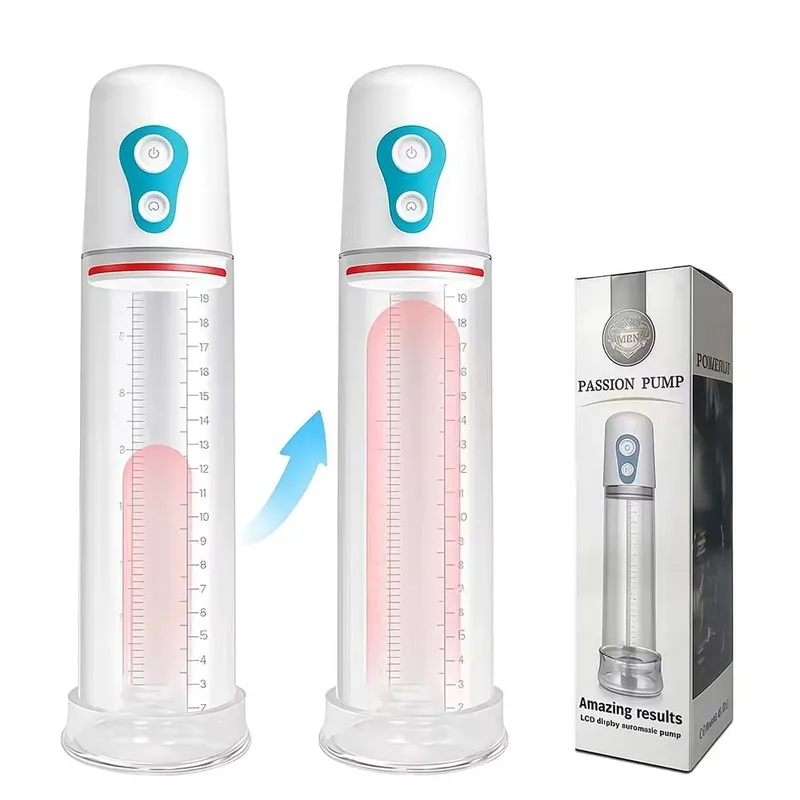 Automatic Electric Penis Pump Male Vacuum Suction Massager Delay Enlargement LED Display Masturbation Adult Sex Toys for Men