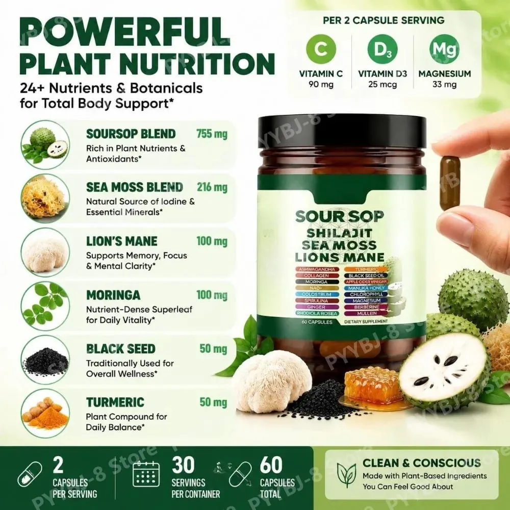 Shilajit and L-Arginine Capsules 60 Count with Pomegranate Cinnamon Fenugreek for Energy Immune Health Daily Wellness Support