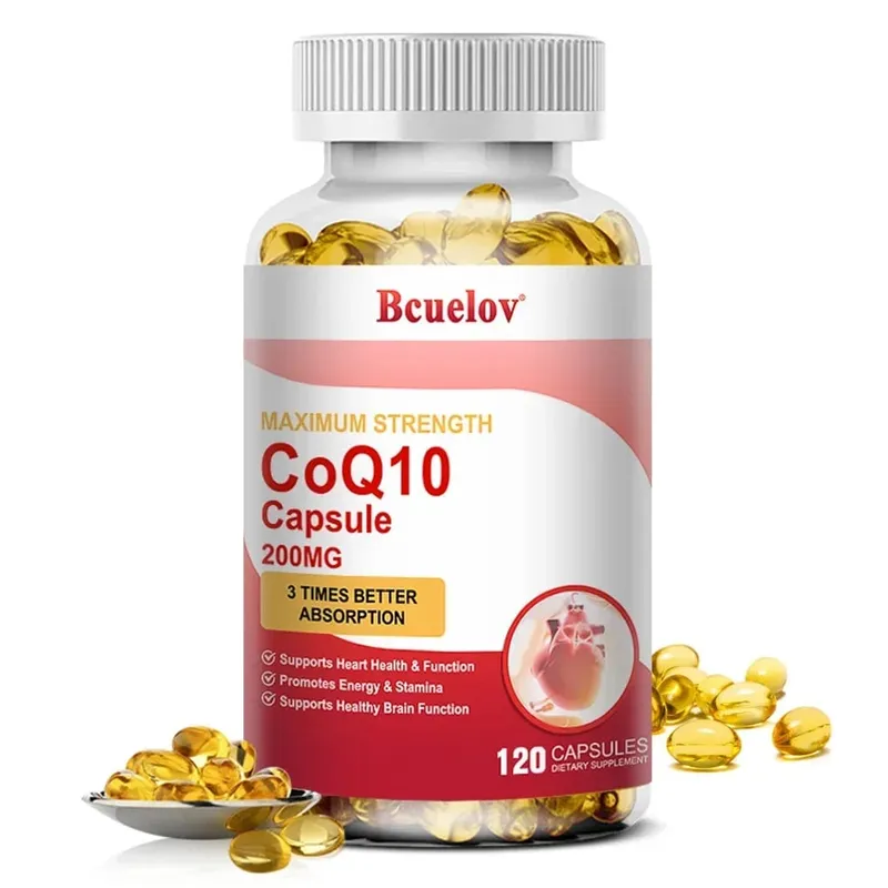 CoQ10 200mg Softgels- 3x Better Absorption Antioxidant for Heart Health & Energy Production Coenzyme Q10 Dietary Supplements