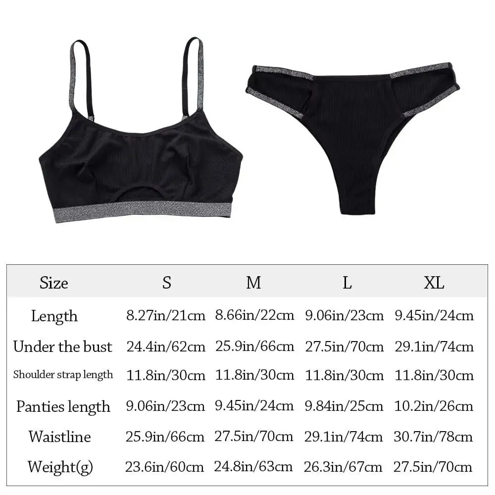 1Set Shiny Women Seamless Bra Set Adjustable Shoulder Strap Breathable Lingerie Set Comfortable Low Waist Panties Underwear Set — image 2
