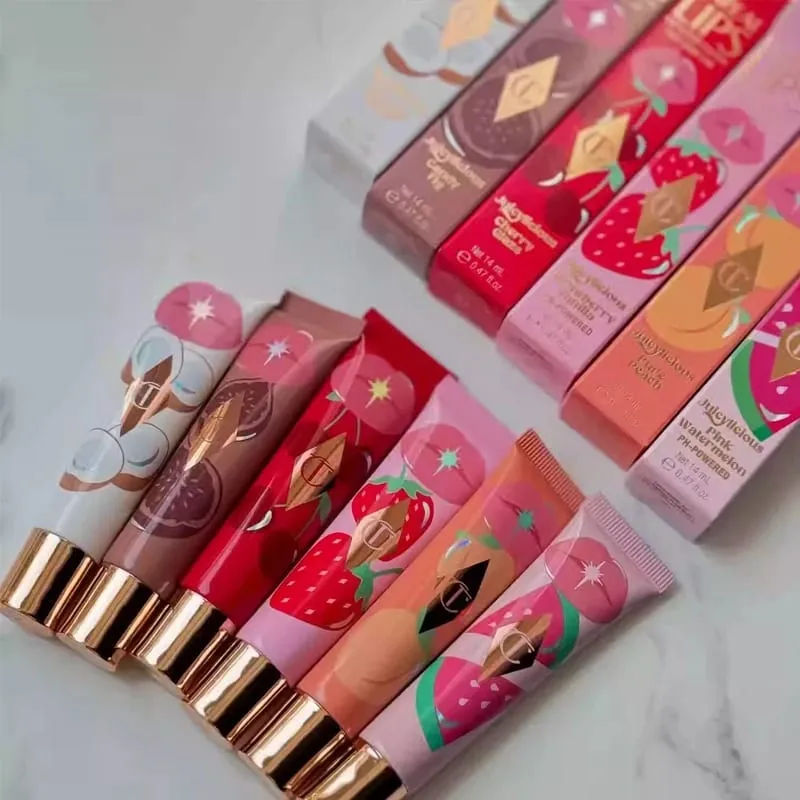 Charlotte Tilbury CT 메이크업 세트 형광펜 립 블램 4 색 아이 섀도우 팔레트 립 글로스 립 블램 세트 베개 토크 롱 라스팅