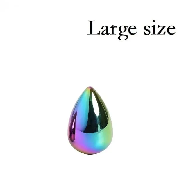 Small medium large 3 balls set metal anal hook beads head butt plug dilator prostate massager insert bdsm sex toy for male