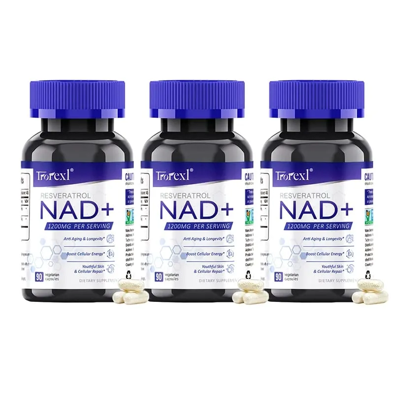 NAD + Resveratrol Supplement NAD Plus Boosting - Supports Cellular Energy Anti-aging Metabolism Skin Health — image 9