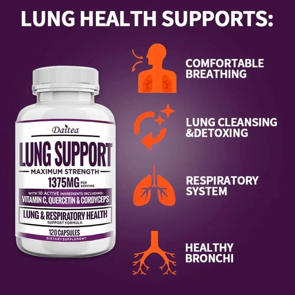 Lung Detox & Cleanse Capsules - Supports Bronchial and Respiratory Health Promoting Lung Cleansing and Detoxification — image 4