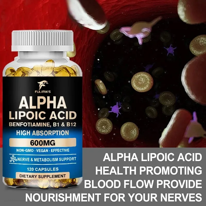 Premium Alpha Lipoic Capsules Help Promotemetabolism Protect The Skin Antioxidantingredient Prevent Continuous Hair Loss — image 5