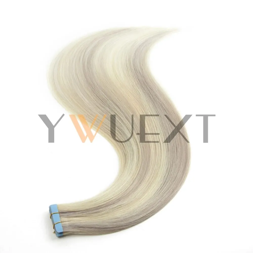 Real Human Hair Tape in Extensions 16'' 20'' Natural Straight High Light Seamless Tape Hair 20pcs On Double Sided Tape 30g/pack — image 8