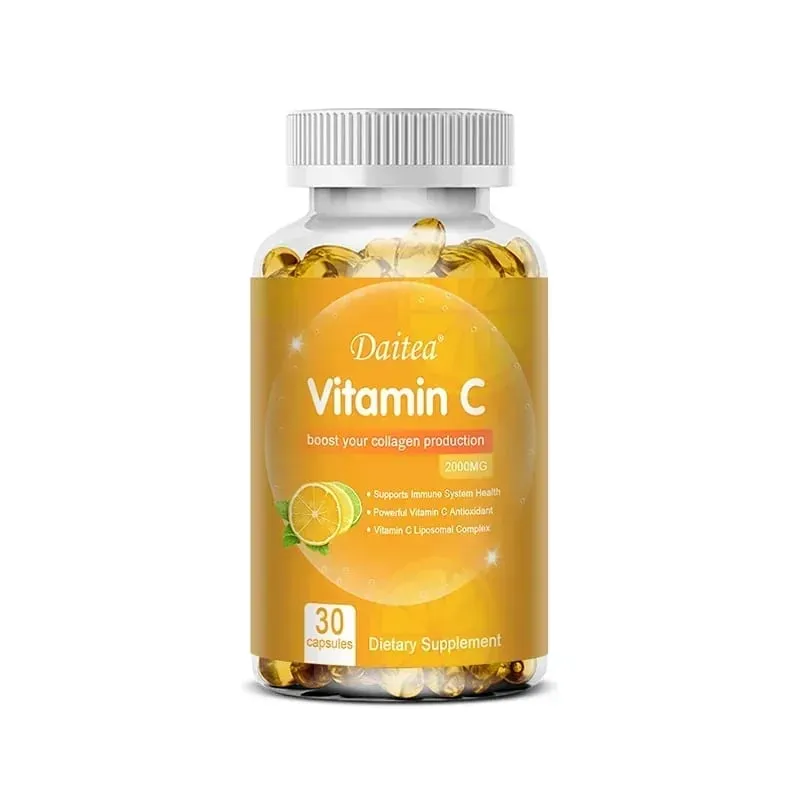 Η βιταμίνη C 2000 mg προωθεί την παραγωγή κολλαγόνου Λιποσωματικό συμπλήρωμα διατροφής βιταμίνης C, μη ΓΤΟ και χωρίς γλουτένη για χορτοφάγους