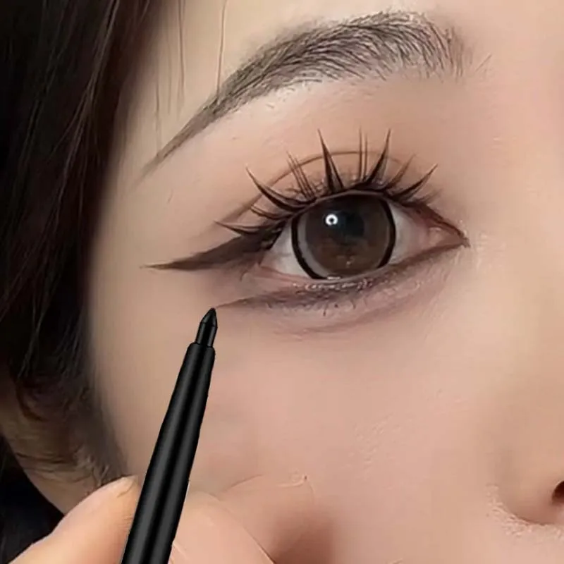 Waterproof Black Brown Eyeliner Gel Pencil Matte Smooth Quick Dry Easy Wear Pearlescent Eyeshadow Eye Liner Pen Makeup for Eyes — image 3