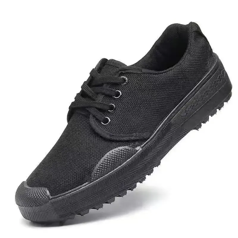 Men's Retro Canvas Shoes Vintage Military Style Sneakers Breathable Work Boots Non slip Casual Walking Footwear Outdoor Hiking — image 10