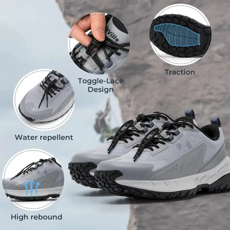 FitVille Wide Width Men'S Sneakers Non-Slip Comfortable Trekking Hiking Walking Shoes For Outdoor Shoe With Arch Support — image 6