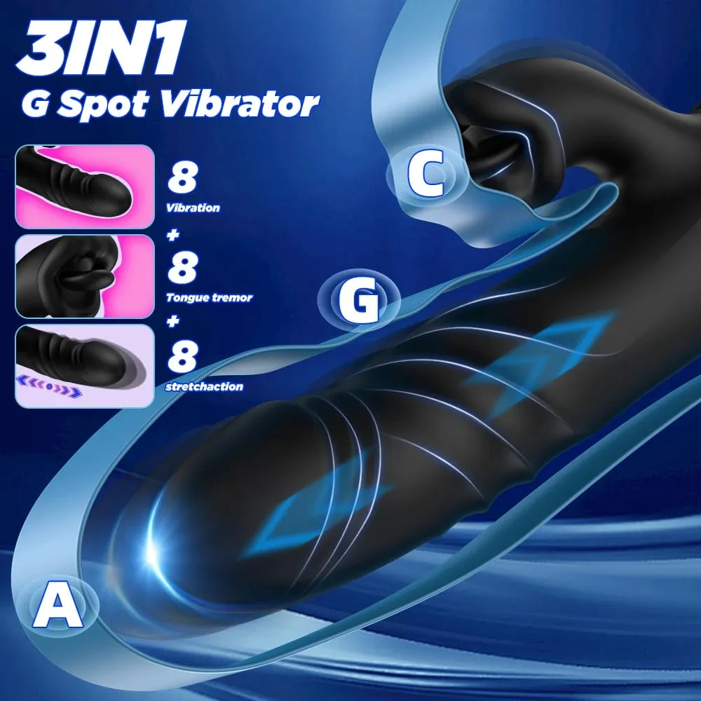 Sex Toy Licking Thrusting Vibrator for Women Powerful G-Spot Dildo Vibrating Clit Stimulator Female Masturbator Adult Products — image 5
