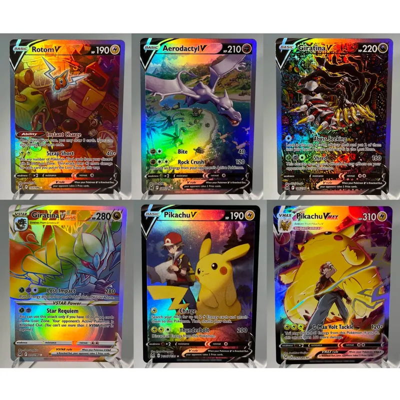 Pokémon GO PKM Cards PTCG6-E GX Rainbow Mewtwo V Dragonite VSTAR Rare Collection Battle Toys Gifts for Hobbies — image 10