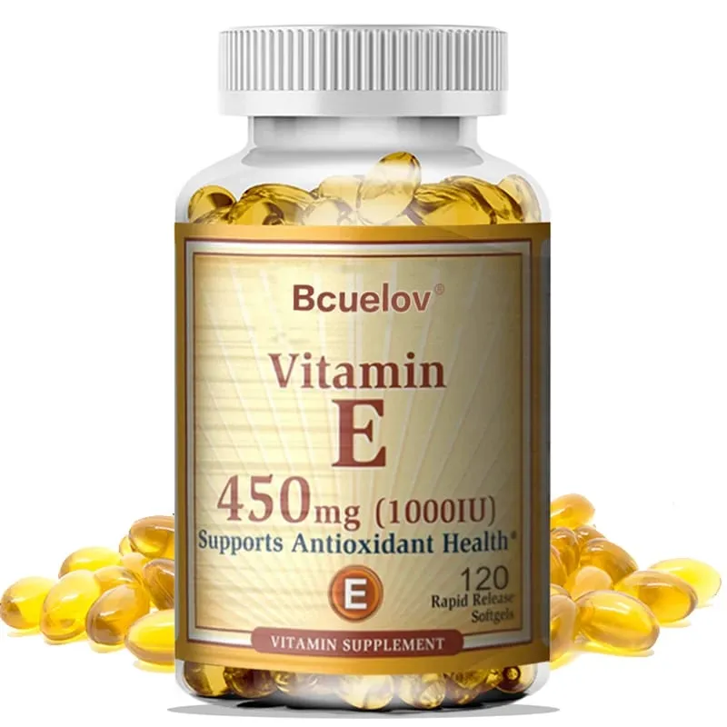 Bcuelov Vitamin E 1000 IE 450 mg – zur Unterstützung der Haut, Haare, Durchblutung, Gesundheit und des Immunsystems – antioxidative Ergänzung — image 2