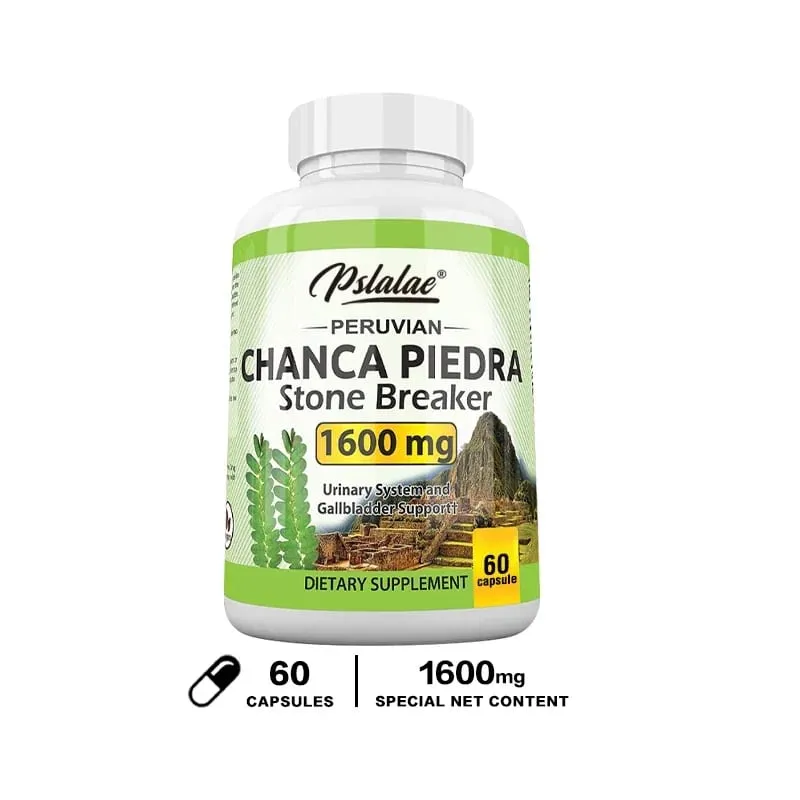 Chanca Piedra Capsules 1600mg - Urinary Tract Support Non-GMO Supplement Kidney Stone Crushing — image 8