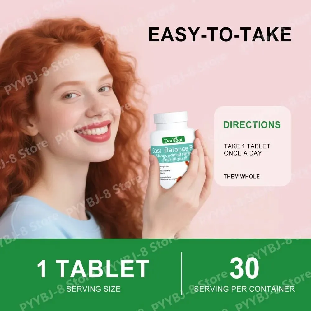 Docteat Stomach Comfort Nutrition Tablets Digestive Comfort with Aloe Vera Extract Support Stomach Balance30 Tablets — image 5