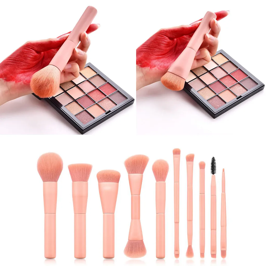 Professional Make Up Brushes Eye Shadow Blusher Face Lip Brush Tool Pink — image 4