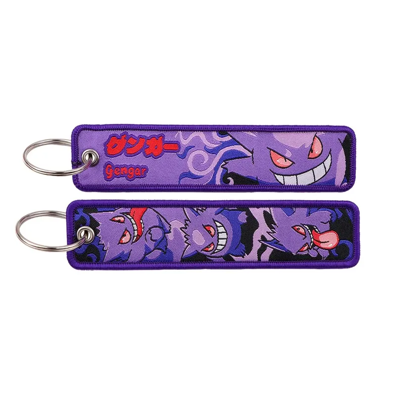HOT Sale Pokémon Anime Monsters Keychain for Cars Backpack Key Holders Embroidery Keyrings Key Tag Jet Tag Accessories Gif 1pcts — image 9