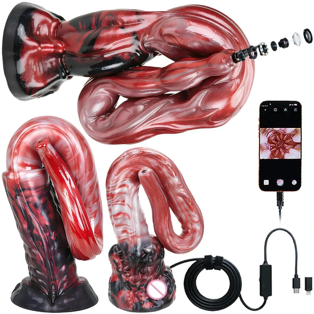 Anal Plug Silicone Dildo Endoscope Camera Anal Dilator Anus Extender Vaginal Butt Expansion Fantasy Dildos Extreme Sex Toys — image 1
